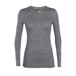 Meilleure affaire ???? Icebreaker 200 Oasis Long Sleeve Crewe - Sous-vêtement mérinos femme I Hardloop ???? -Icebreaker Shop icebreaker 200 oasis long sleeve crewe maillot femme gritstone heather