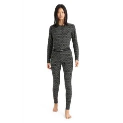 Vente flash ???? Icebreaker 250 Vertex Leggings Alpine Geo - Sous-vêtement mérinos femme ???? -Icebreaker Shop icebreaker 250 vertex leggings alpine geo sous vetement merinos femme black snow j 3