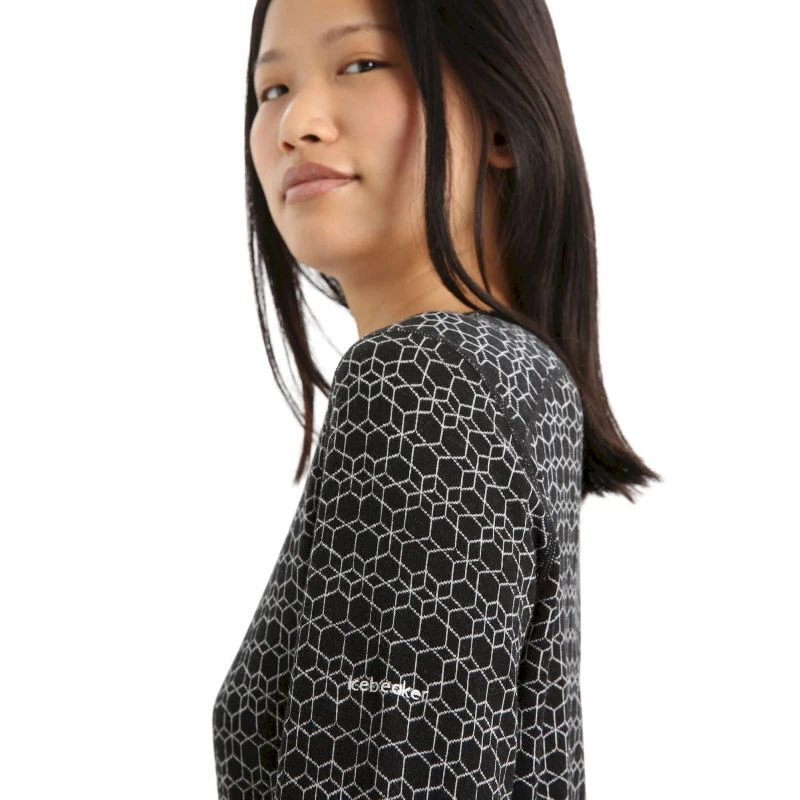 Vente flash ⌛ Icebreaker 250 Vertex LS Crewe Alpine Geo - Sous-vêtement mérinos femme ???? 7 Vente flash ⌛ Icebreaker 250 Vertex LS Crewe Alpine Geo - Sous-vêtement mérinos femme ???? – Image 5