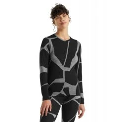 Promo ???? Icebreaker 250 Vertex LS Crewe Landscapes - Sous-vêtement mérinos femme I Hardloop ✔️ 15 Promo ???? Icebreaker 250 Vertex LS Crewe Landscapes - Sous-vêtement mérinos femme I Hardloop ✔️ -Icebreaker Shop icebreaker 250 vertex ls crewe landscapes maillot femme black 4