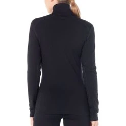 Sortie ???? Icebreaker 260 Tech Long Sleeve Half Zip - Sous-vêtement mérinos femme I Hardloop ???? -Icebreaker Shop icebreaker 260 tech long sleeve half zip maillot femme black 2