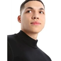 Promo ???? Icebreaker 260 Tech LS Turtleneck - Sous-vêtement mérinos homme ✨ -Icebreaker Shop icebreaker 260 tech ls turtleneck sous vetement merinos homme black 5