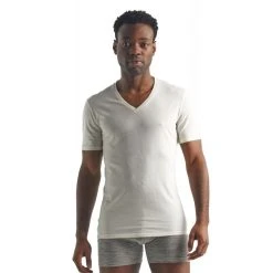 Tout neuf ???? Icebreaker Anatomica Short Sleeve col V en Mérinos - T-shirt en laine mérinos homme I Hardloop ????
