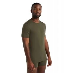 Offres ???? Icebreaker Anatomica Short Sleeve Crewe en Mérinos - T-shirt en laine mérinos homme I Hardloop ???? -Icebreaker Shop icebreaker anatomica short sleeve crewe en merinos t shirt homme loden 4