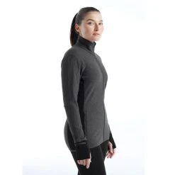 Offres ???? Icebreaker Descender LS Zip - Polaire en laine mérinos femme I Hardloop ???? 12 Offres ???? Icebreaker Descender LS Zip - Polaire en laine mérinos femme I Hardloop ???? -Icebreaker Shop icebreaker descender ls zip polaire femme jet heather black 2