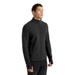 Offres ???? Icebreaker Descender LS Zip - Polaire en laine mérinos homme I Hardloop ???? -Icebreaker Shop icebreaker descender ls zip polaire homme jet heather black 23