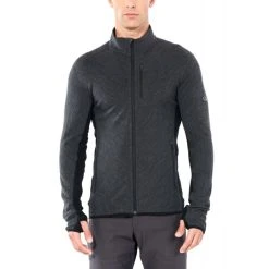 Offres ???? Icebreaker Descender LS Zip - Polaire en laine mérinos homme I Hardloop ???? -Icebreaker Shop icebreaker descender ls zip polaire homme jet heather black 26