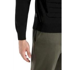 Acheter ???? Icebreaker ICL ZoneKnit Insulated Knit Bomber - Sweatshirt en laine mérinos homme ???? -Icebreaker Shop icebreaker icl zoneknit insulated knit bomber sweatshirt en laine merinos homme black 8