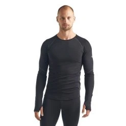 Tout neuf ✨ Icebreaker Mens 150 Zone LS Crewe - Sous-vêtement mérinos homme I Hardloop ???? -Icebreaker Shop icebreaker mens 150 zone ls crewe sous vetement merinos homme black 1