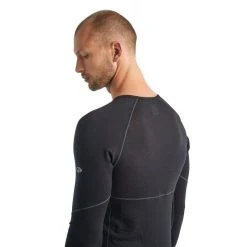 Tout neuf ✨ Icebreaker Mens 150 Zone LS Crewe - Sous-vêtement mérinos homme I Hardloop ???? -Icebreaker Shop icebreaker mens 150 zone ls crewe sous vetement merinos homme black 5