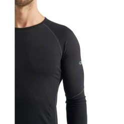 Tout neuf ✨ Icebreaker Mens 150 Zone LS Crewe - Sous-vêtement mérinos homme I Hardloop ???? -Icebreaker Shop icebreaker mens 150 zone ls crewe sous vetement merinos homme black 6