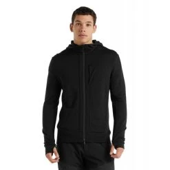 Acheter ???? Icebreaker Quantum III LS Zip Hood - Polaire en laine mérinos homme I Hardloop ????