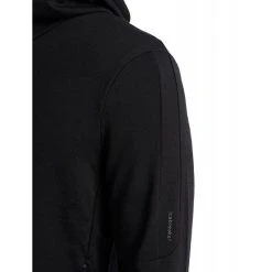 Acheter ???? Icebreaker Quantum III LS Zip Hood - Polaire en laine mérinos homme I Hardloop ???? -Icebreaker Shop icebreaker quantum iii ls zip hood polaire homme black 7