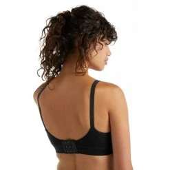 Promo ???? Icebreaker Queens Clasp Bra - Brassière de sport femme ???? -Icebreaker Shop icebreaker queens clasp bra brassiere de sport femme black 4