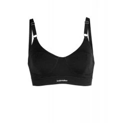 Promo ???? Icebreaker Queens Clasp Bra - Brassière de sport femme ???? -Icebreaker Shop icebreaker queens clasp bra brassiere de sport femme black 9