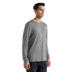 Budget ⭐ Icebreaker Sphere II LS Tee - T-shirt en laine mérinos homme I Hardloop ???? -Icebreaker Shop icebreaker sphere ii ls tee t shirt homme metro heather