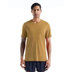 Meilleure vente ???? Icebreaker Sphere II SS Tee - T-shirt en laine mérinos homme I Hardloop ???? -Icebreaker Shop icebreaker sphere ii ss tee t shirt homme coyote heather