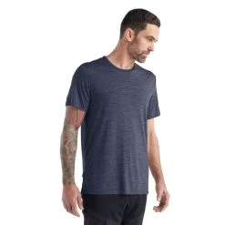 Meilleure vente ???? Icebreaker Sphere II SS Tee - T-shirt en laine mérinos homme I Hardloop ???? -Icebreaker Shop icebreaker sphere ii ss tee t shirt homme midnight navy heather