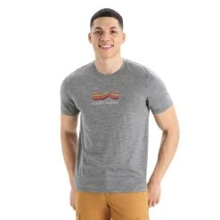 Top 10 ???? Icebreaker Tech Lite II SS Tee Mountain Geology - T-shirt en laine mérinos homme ???? -Icebreaker Shop icebreaker tech lite ii ss tee mountain geology t shirt en laine merinos homme gritstone hthr