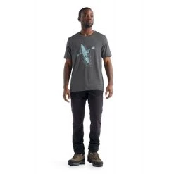 Vente flash ⌛ Icebreaker Tech Lite II SS Tee Paddle Lines - T-shirt en laine mérinos homme I Hardloop ⌛ -Icebreaker Shop icebreaker tech lite ii ss tee paddle lines t shirt homme gritstone heather 2