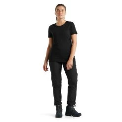 Meilleur prix ???? Icebreaker Tech Lite II SS Tee - T-shirt en laine mérinos femme I Hardloop ???? -Icebreaker Shop icebreaker tech lite ii ss tee t shirt en laine merinos femme black 2