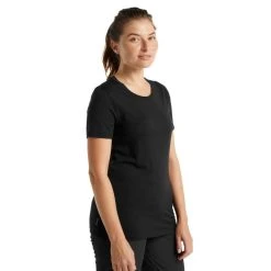 Meilleur prix ???? Icebreaker Tech Lite II SS Tee - T-shirt en laine mérinos femme I Hardloop ???? -Icebreaker Shop icebreaker tech lite ii ss tee t shirt en laine merinos femme black 3