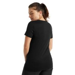 Meilleur prix ???? Icebreaker Tech Lite II SS Tee - T-shirt en laine mérinos femme I Hardloop ???? -Icebreaker Shop icebreaker tech lite ii ss tee t shirt en laine merinos femme black 4