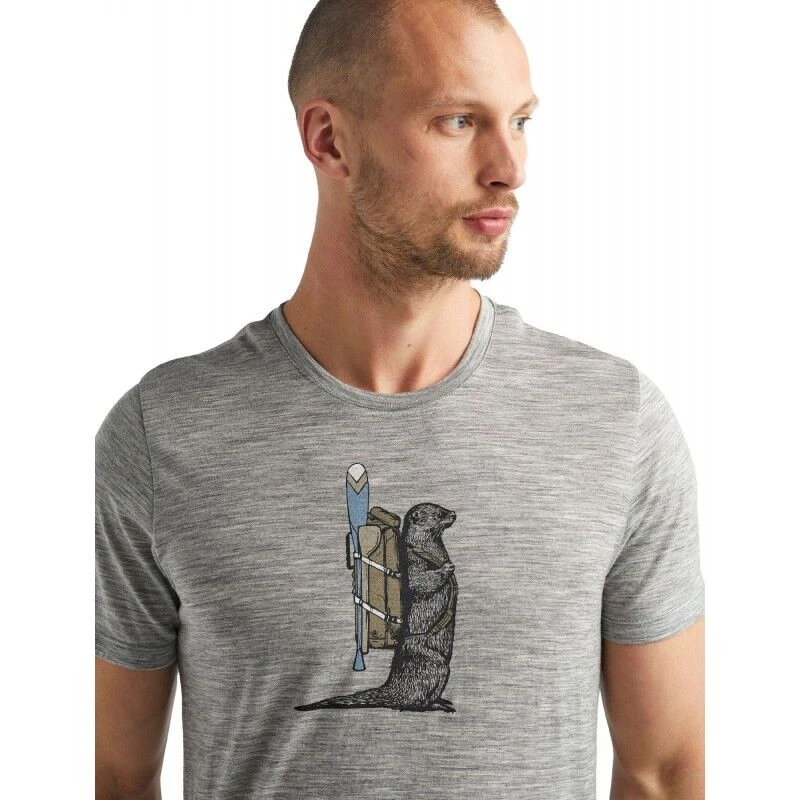 Promo ✨ Icebreaker Tech Lite Short Sleeve Crewe Otter Paddle - T-shirt en laine mérinos homme I Hardloop ???? 7 Promo ✨ Icebreaker Tech Lite Short Sleeve Crewe Otter Paddle - T-shirt en laine mérinos homme I Hardloop ???? – Image 5