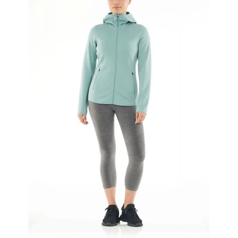 Meilleur prix ???? Icebreaker Wmns Elemental LS Zip Hood - Polaire en laine mérinos femme I Hardloop ???? 6 Meilleur prix ???? Icebreaker Wmns Elemental LS Zip Hood - Polaire en laine mérinos femme I Hardloop ???? – Image 4