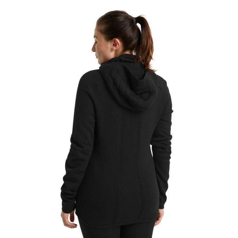 Vente flash ???? Icebreaker ZoneKnit Insulated LS Zip Hoodie - Polaire en laine mérinos femme I Hardloop ???? 4 Vente flash ???? Icebreaker ZoneKnit Insulated LS Zip Hoodie - Polaire en laine mérinos femme I Hardloop ???? – Image 2
