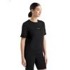 Meilleur prix ⌛ Icebreaker ZoneKnit SS Tee - T-shirt en laine mérinos femme I Hardloop ✨ -Icebreaker Shop icebreaker zoneknit ss tee t shirt femme black