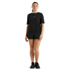 Meilleur prix ⌛ Icebreaker ZoneKnit SS Tee - T-shirt en laine mérinos femme I Hardloop ✨ -Icebreaker Shop icebreaker zoneknit ss tee t shirt femme black 4